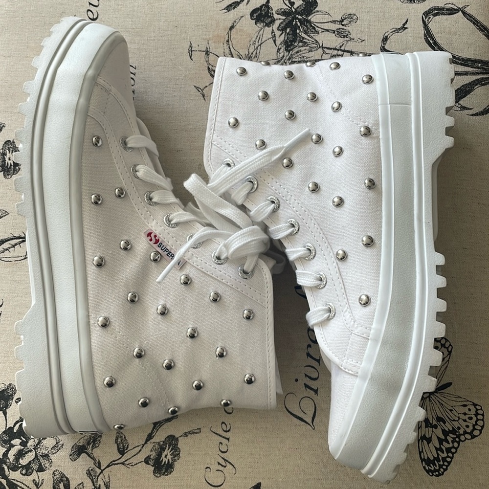 SUPERGA Alpina Studded High Top Sneaker - Picture 3 of 9